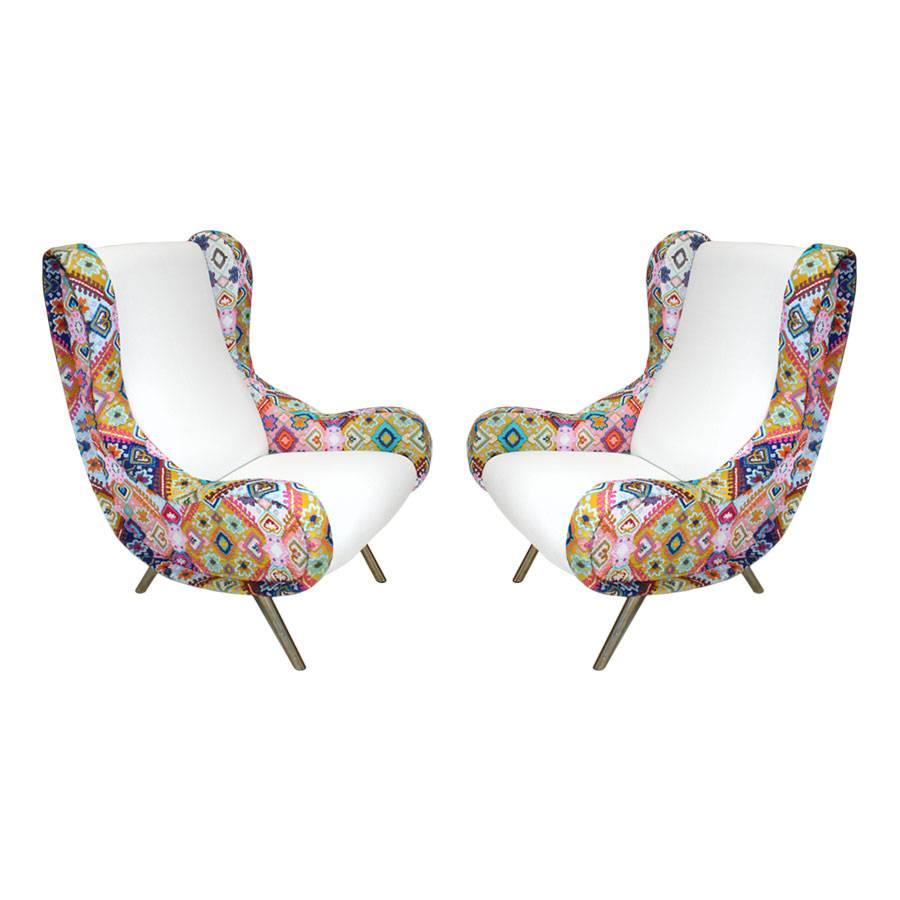 Pair of Armchairs Mod. Senior Designed by Marco Zanuso and Edited by Arflex