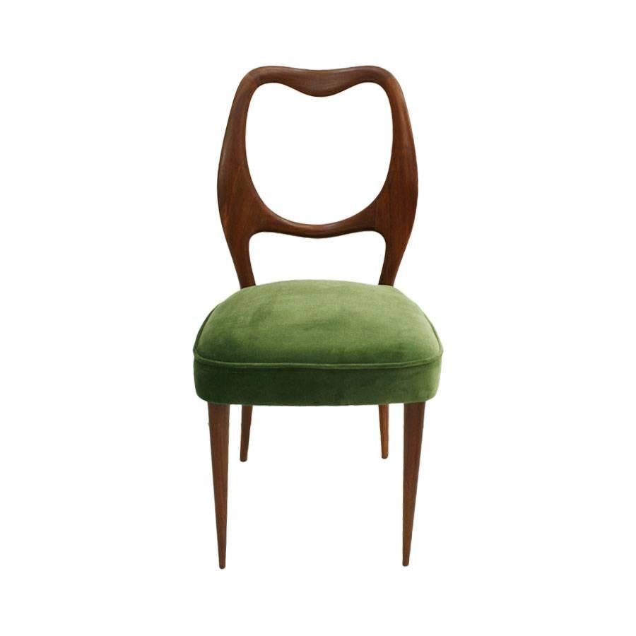 Italian Set of Eight Chairs Designed by Vittorio Dassi