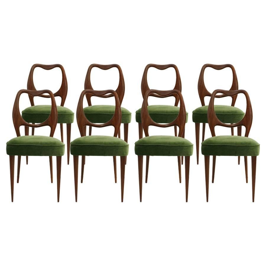 Set of Eight Chairs Designed by Vittorio Dassi
