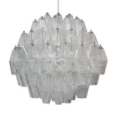 Suspension Lamps Model "Poliedri" Designed by Carlo Scarpa and Edited by Venini