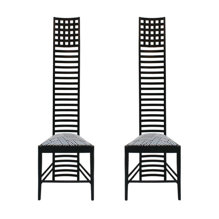 Pair of "292 Hill House 1" Chairs Designed by Mackintosh