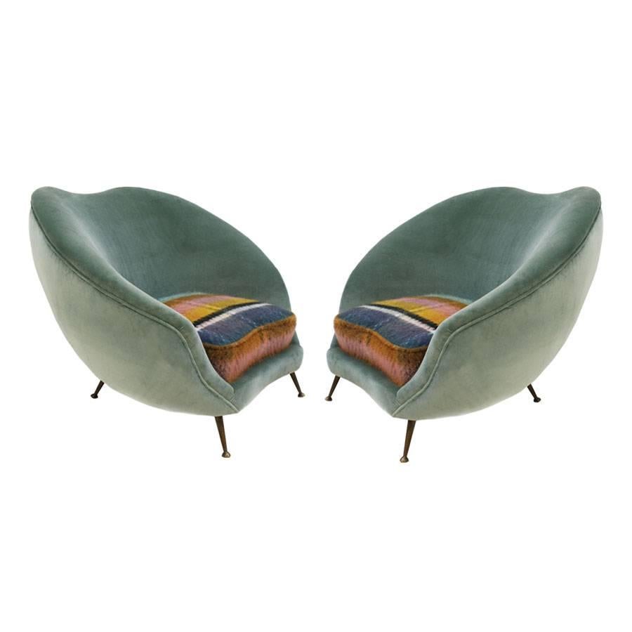 Pair of Armchairs Designed by Federico Munari
