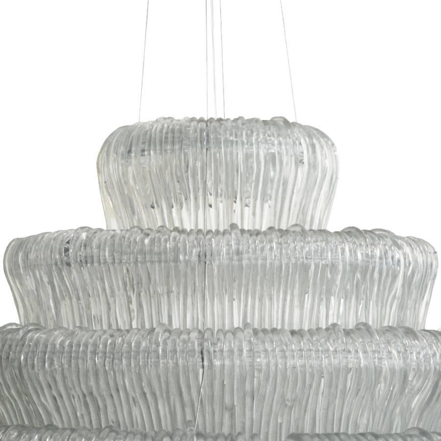 Suspension lamp designed by Jacopo Foggini model Sneeze A, made of cast methacrylate.