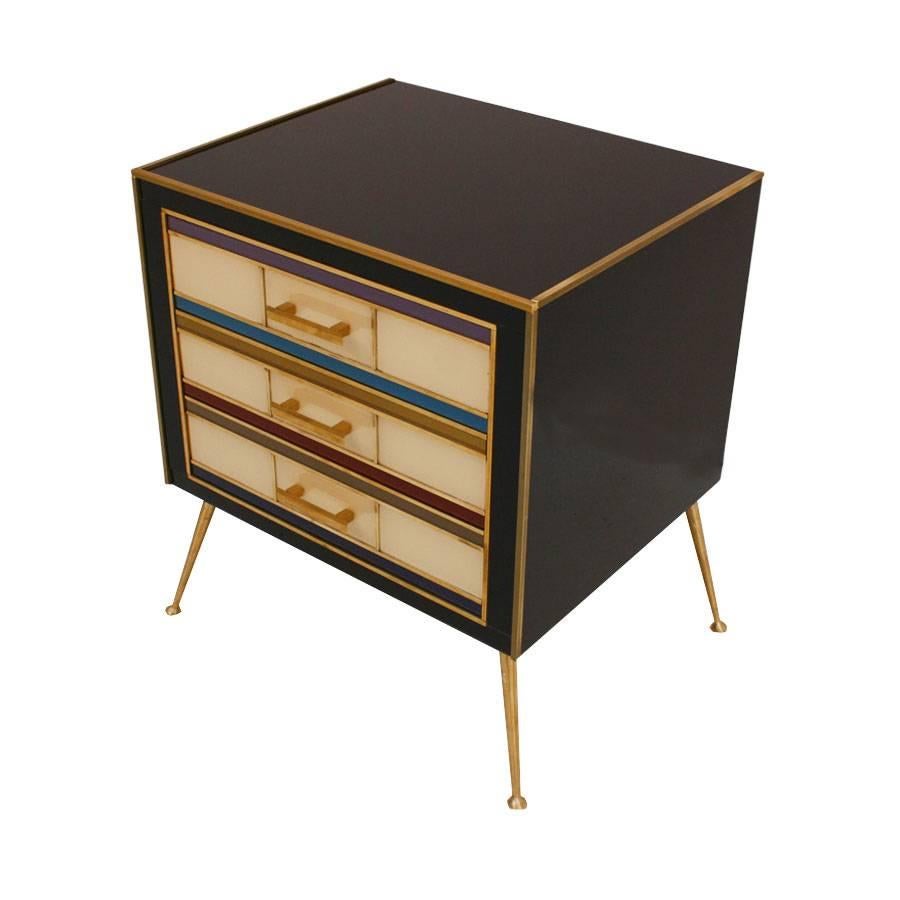 Contemporary Pair of Italian Night Stands