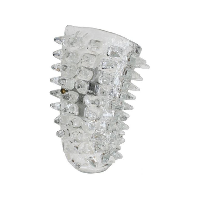 Midcentury Stil Murano Glas Und Messing Italienische Wandlampen