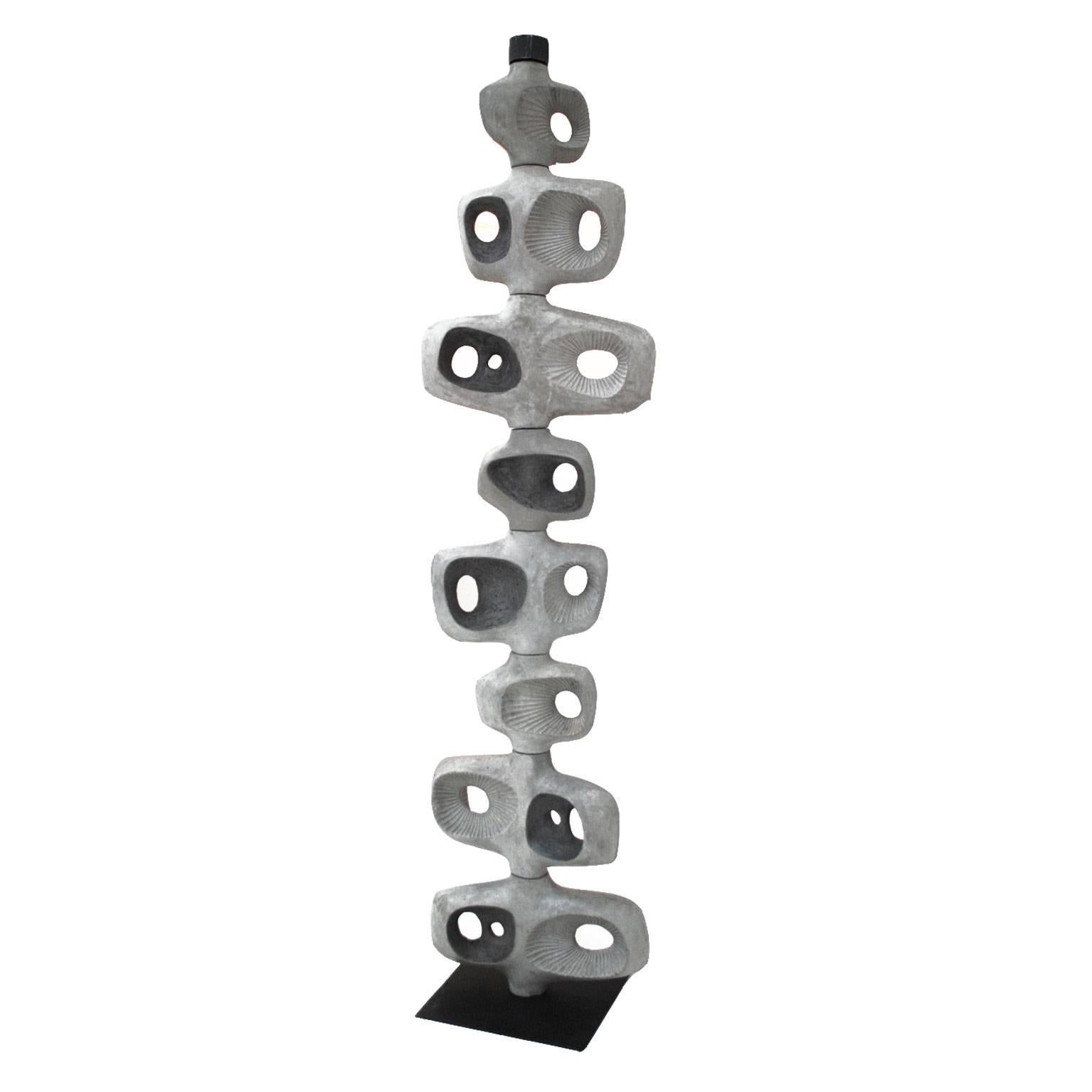 Sculptural Concrete Totem by Jonathan Adler