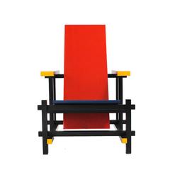 Red and Blue 365 Chair by Gerrit Thomas Rietveld for Cassina