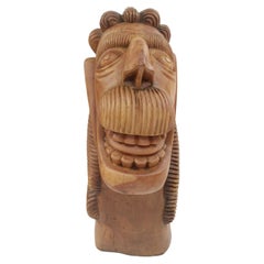 19th Century Brazilian Carranca Boat Figure in Primitivist Style