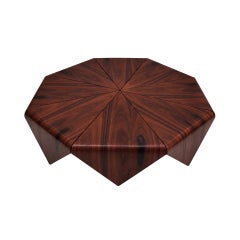 Mid-Century Jorge Zalszupin “Pétalas” Wood Table For L’Atelier, Brazil 1959