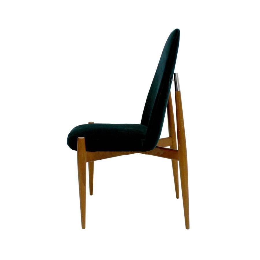 Mid-20th Century Set of Six Italian Chairs