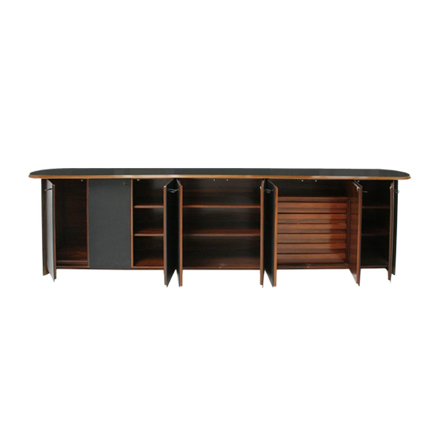 Sideboard designed by Afra and Tobia Scarpa belonging to the series 