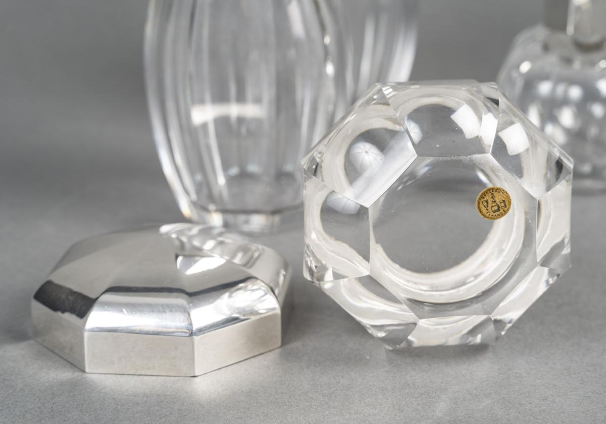 Christofle/Baccarat - Set di 5 bottiglie ART DECO 1930 circa in vendita 7