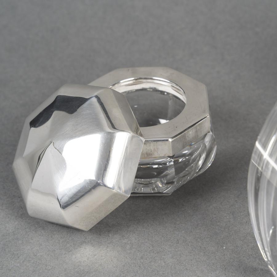 Christofle/Baccarat - Set di 5 bottiglie ART DECO 1930 circa in vendita 9
