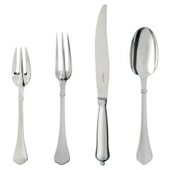Puiforcat "cardinal" : Silver-plated Flatware Set, 164 Pieces