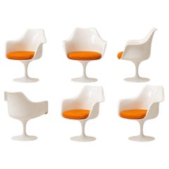 Eero Saarinen & Knoll Set Of 6 Tulip Armchairs