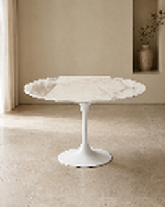 Eero SAARINEN (1910-1961) for KNOLL INTERNATIONAL. Round Table Ø 120 cm, Calacat
