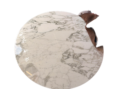 Eero Saarinen For Knoll. Round Table ø 137 Cm, Calacatta Marble, 2021