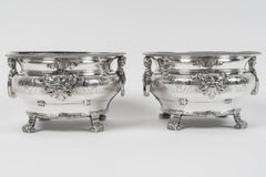BOIN-TABURET – Pair of solid silver wine coolers – Late 19th
