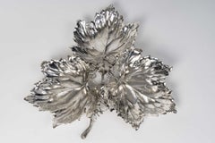 Gianmaria Buccellati – Tischdekoration aus Sterlingsilber mit drei Weinblättern