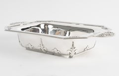 CARDEILHAC – Schale oder Korb aus massivem Silber, „Fer de Lance“-Muster