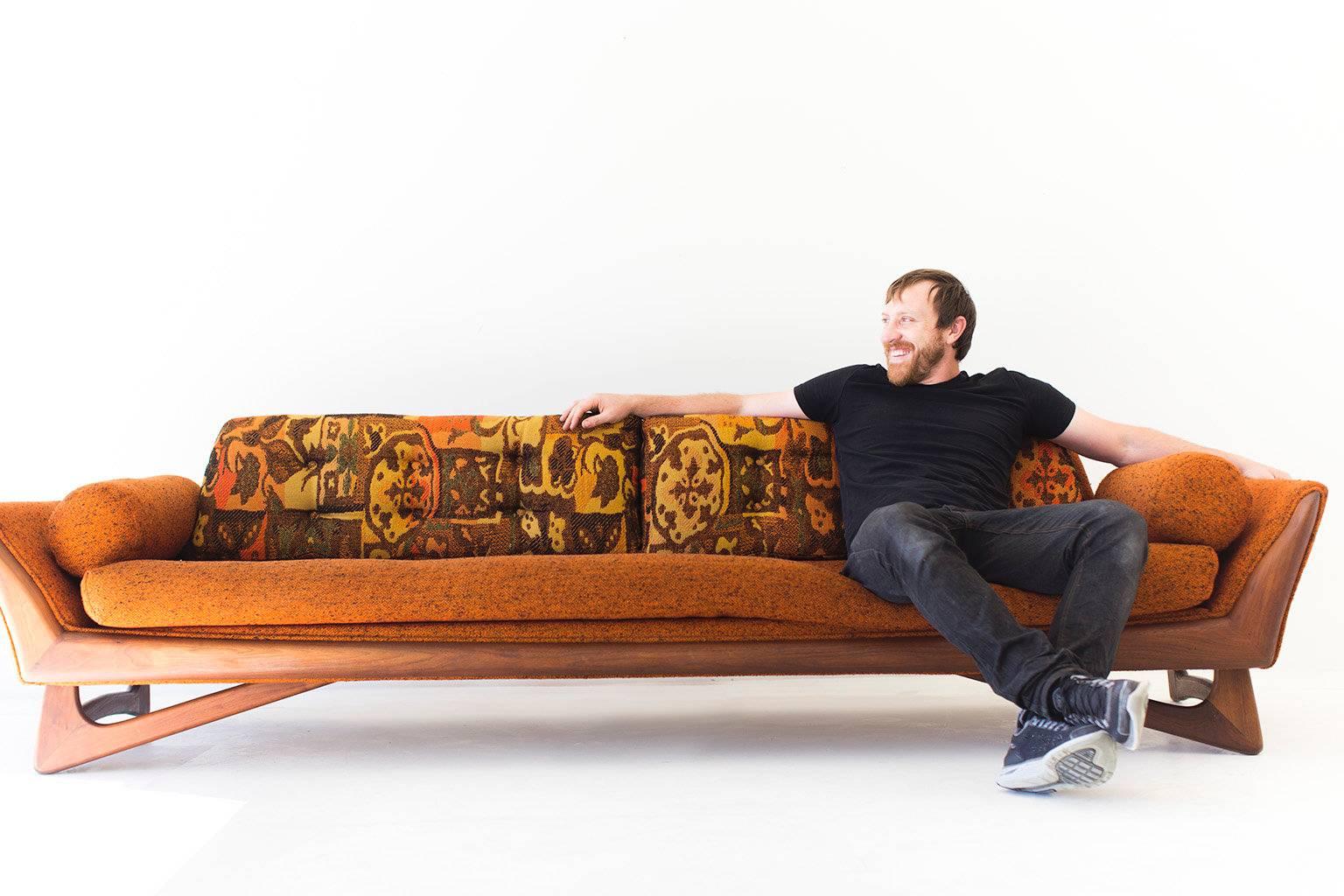 Oiled Adrian Pearsall Sofa for Craft Associates Inc.
