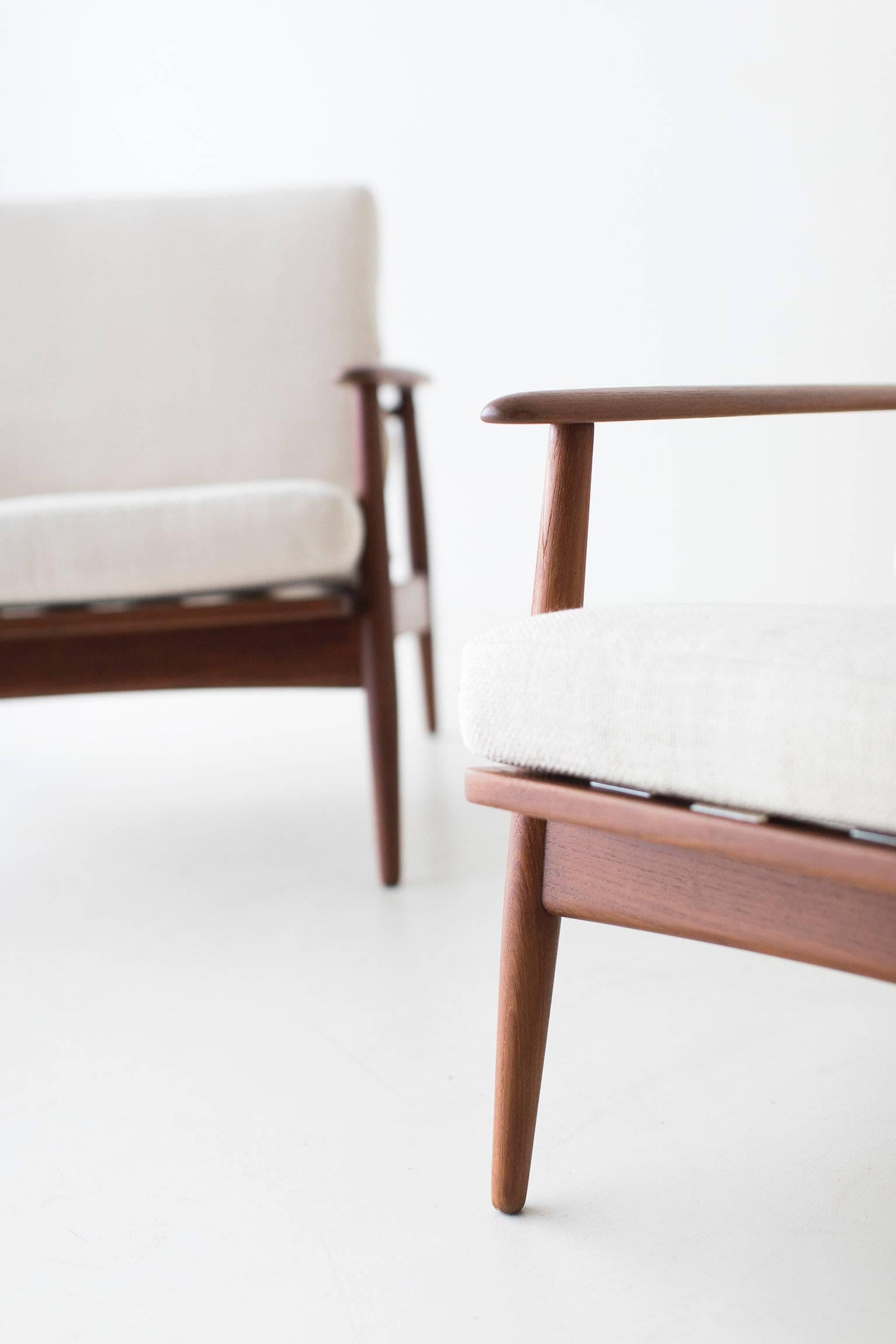 Mid-Century Modern Danish Teak Lounge Chairs for Moreddi
