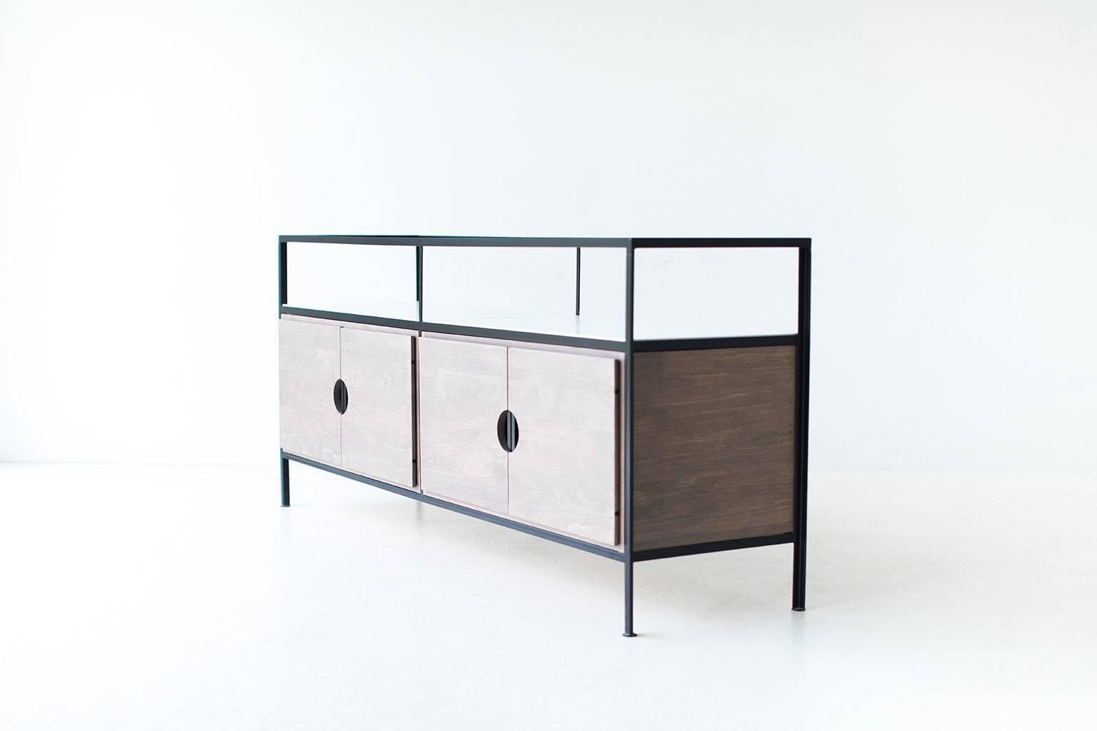 Metal Modern Iron Credenza For Sale