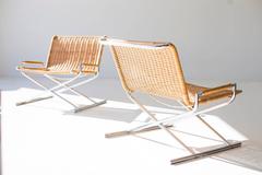 Ward Bennett Wicker Lounge Chairs for Brickell