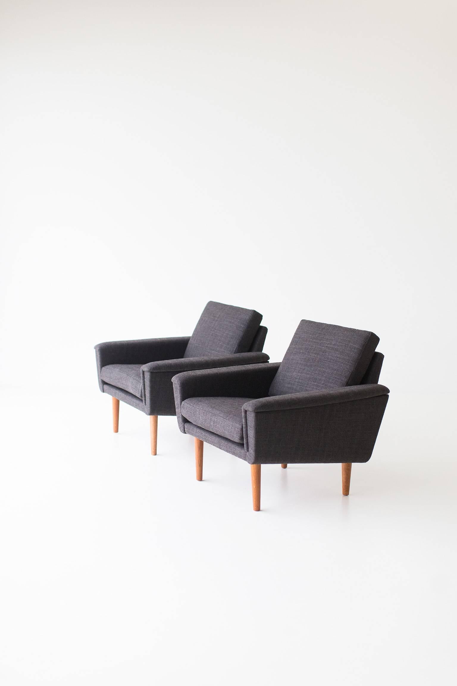 Mid-Century Modern Folke Ohlsson Lounge Chairs for DUX
