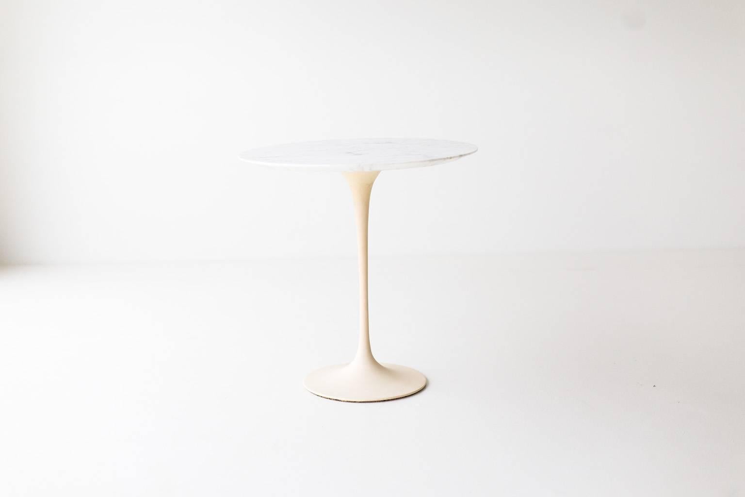 American Eero Saarinen Marble Side Table for Knoll