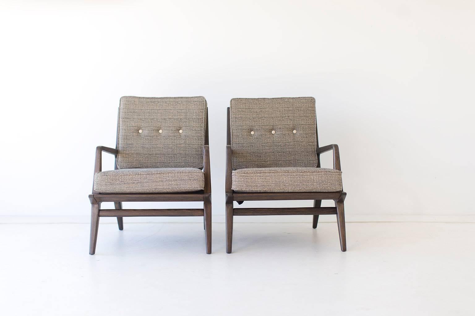 Italian Carlo de Carli Lounge Chairs for M. Singer & Sons For Sale