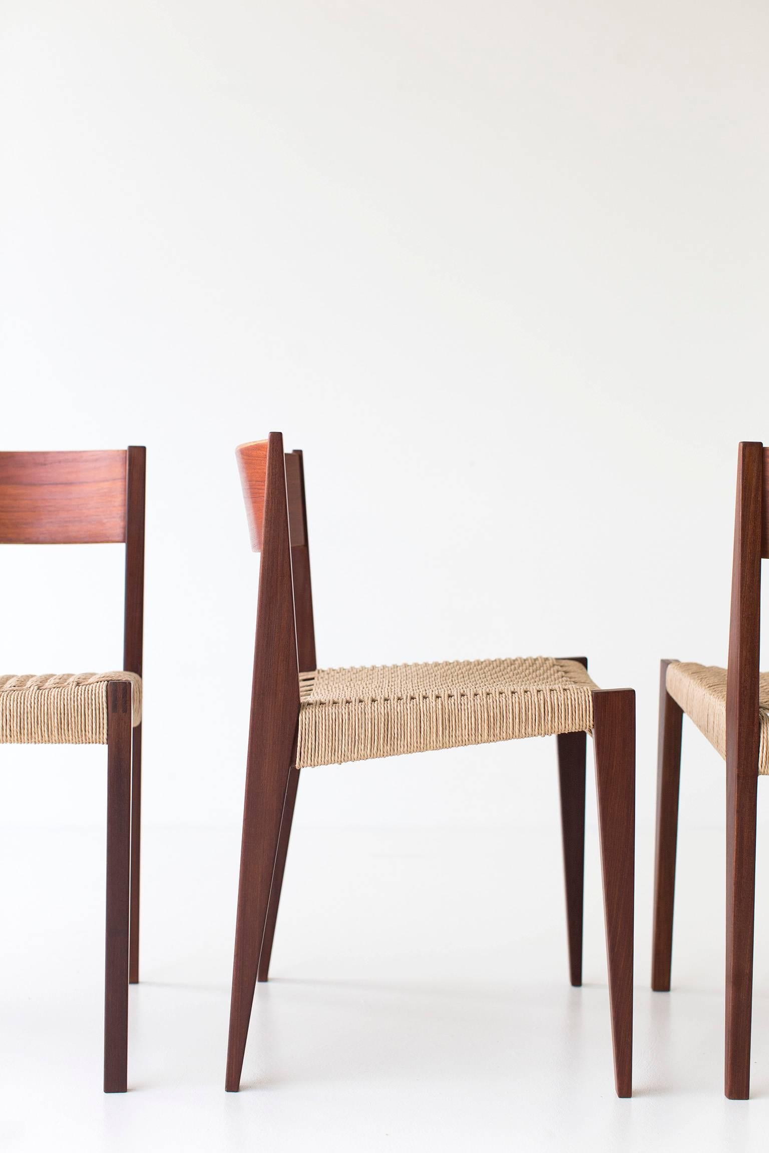 Teak Poul Cadovius Dining Chairs for Royal System