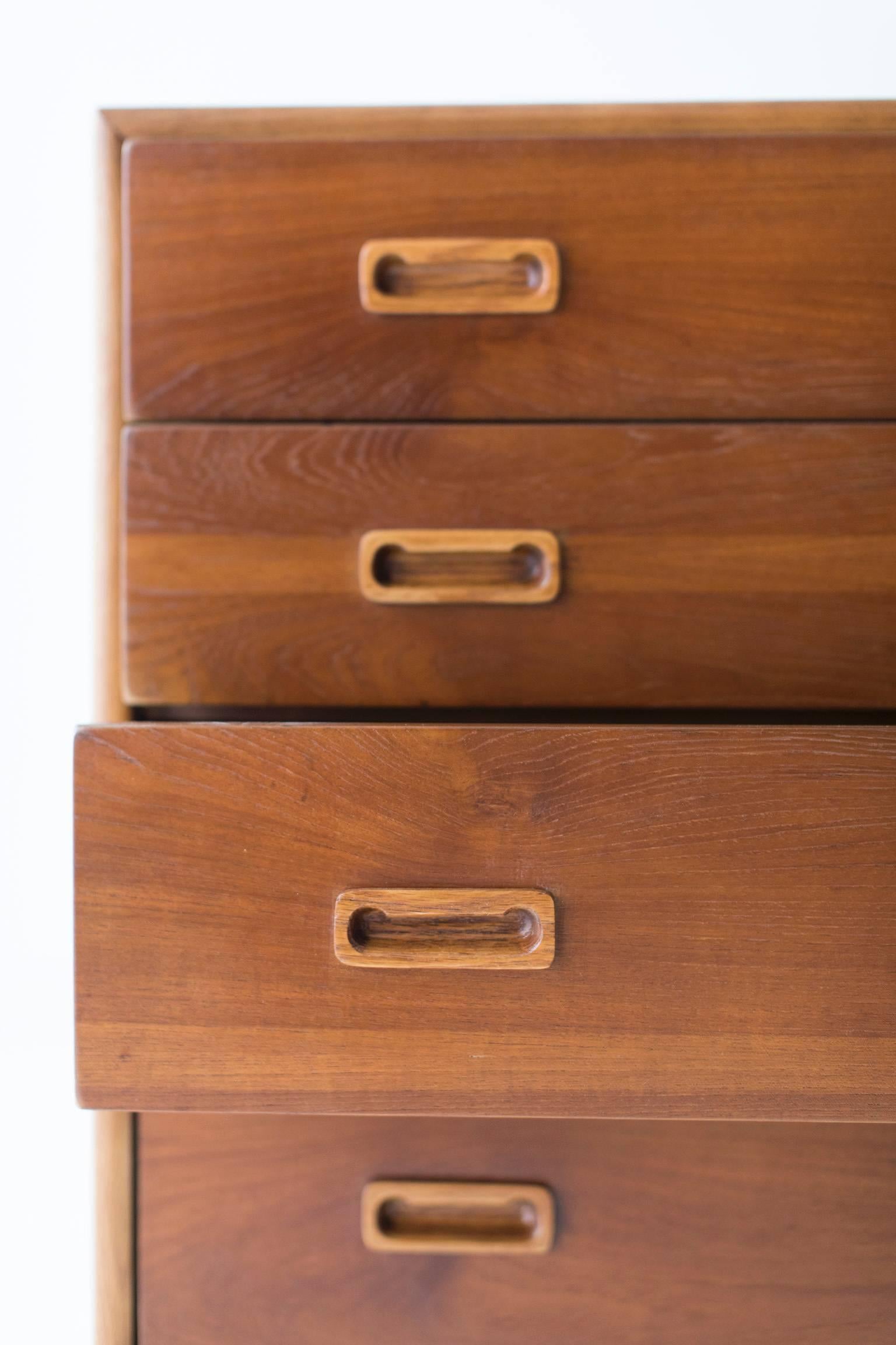 Danish Teak and Oak Dresser 1