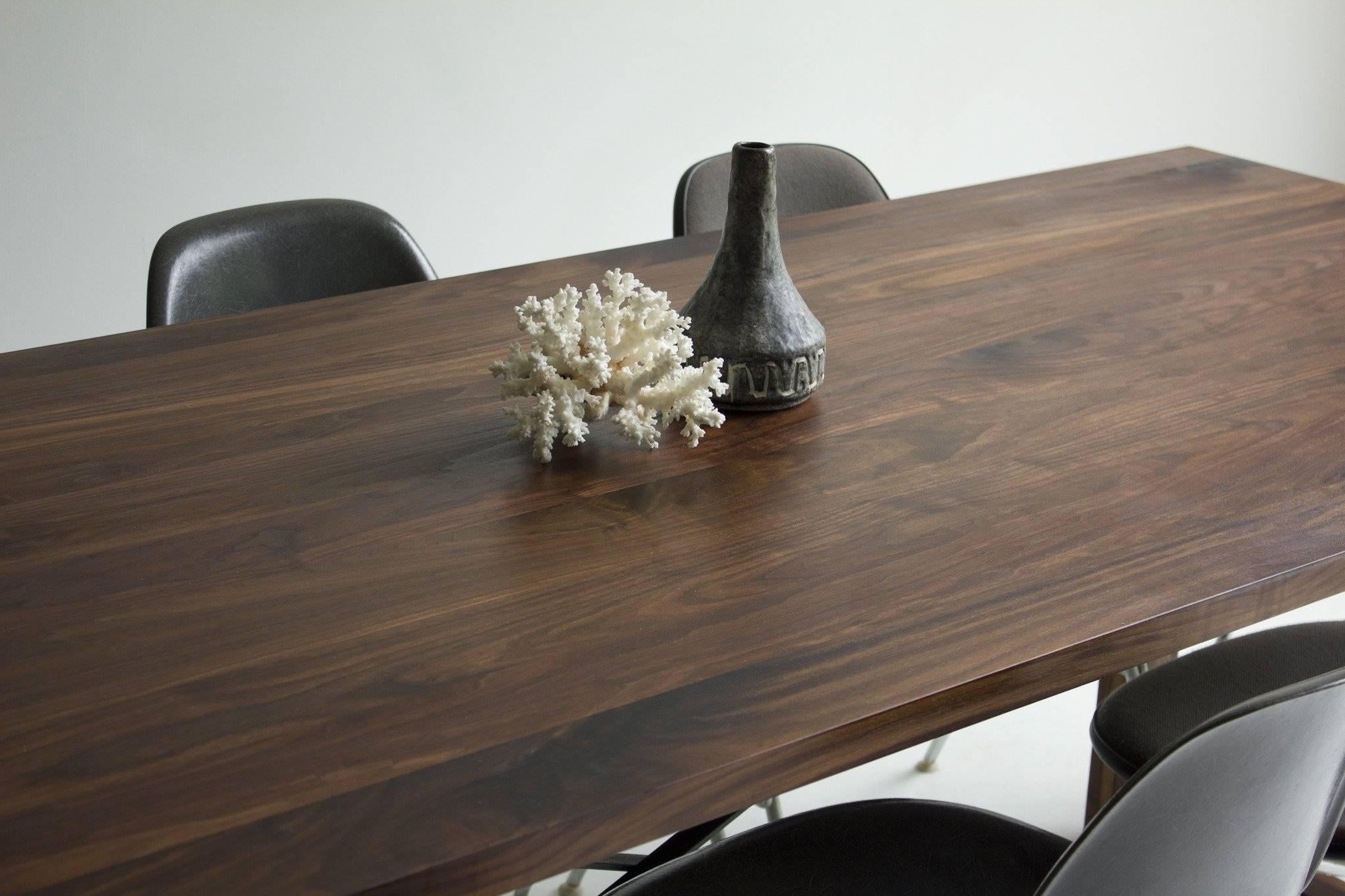 walnut dining table modern