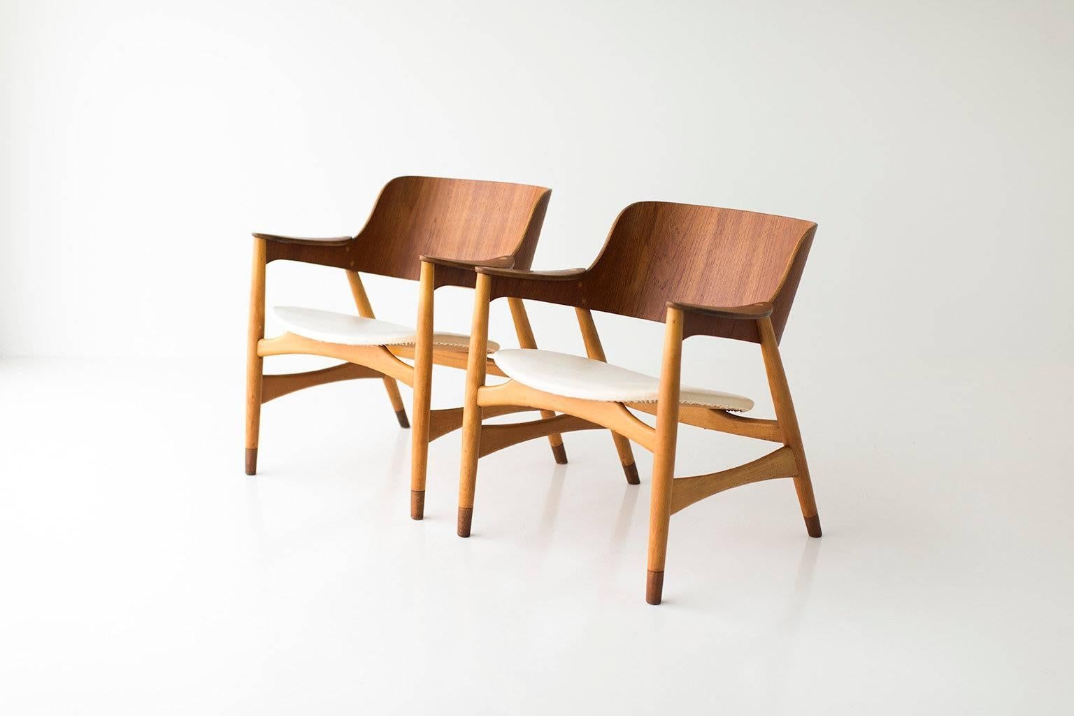Jens Hjorth Lounge Chairs for Randers Stolefabrik 2