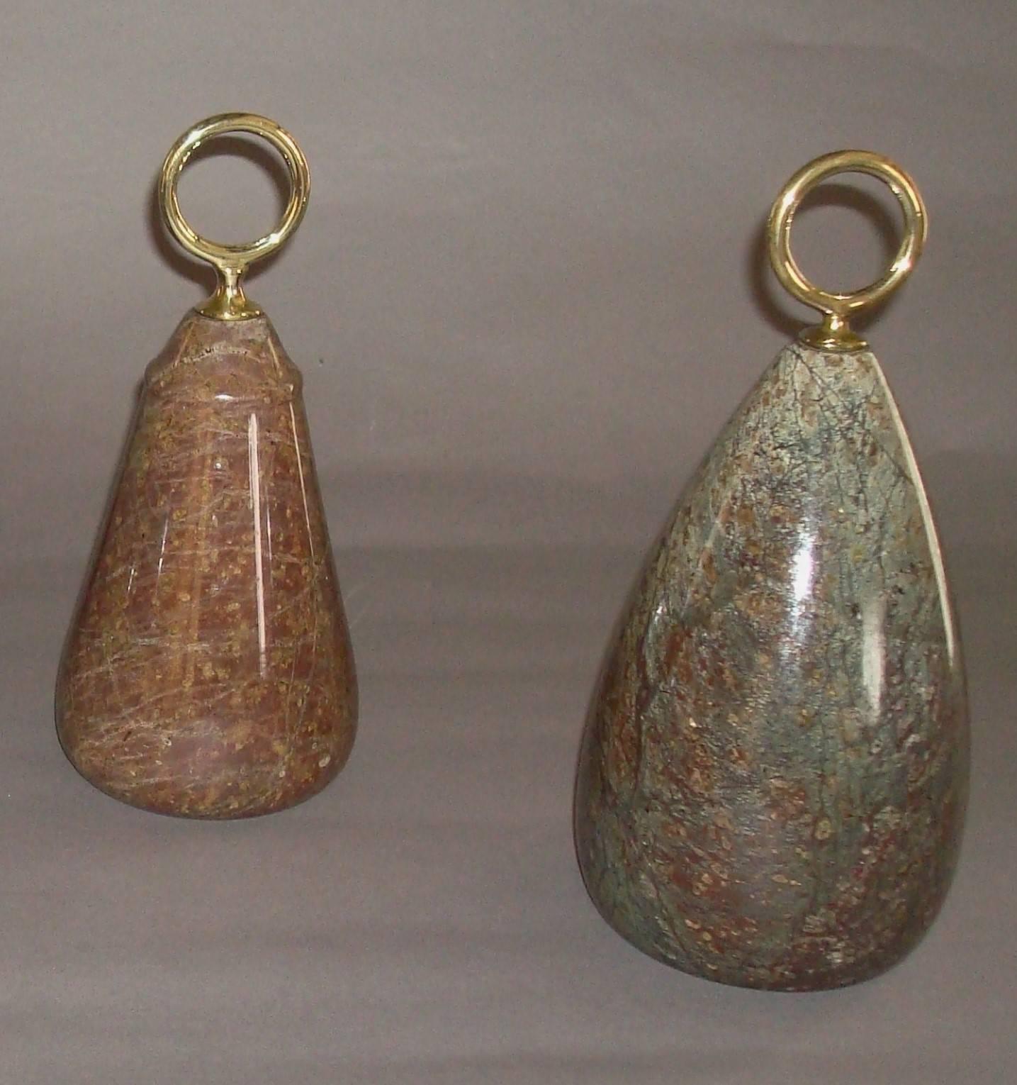 Late 19th Century Two 19th Century 'Serpentine' Marble Door Stops / Porters