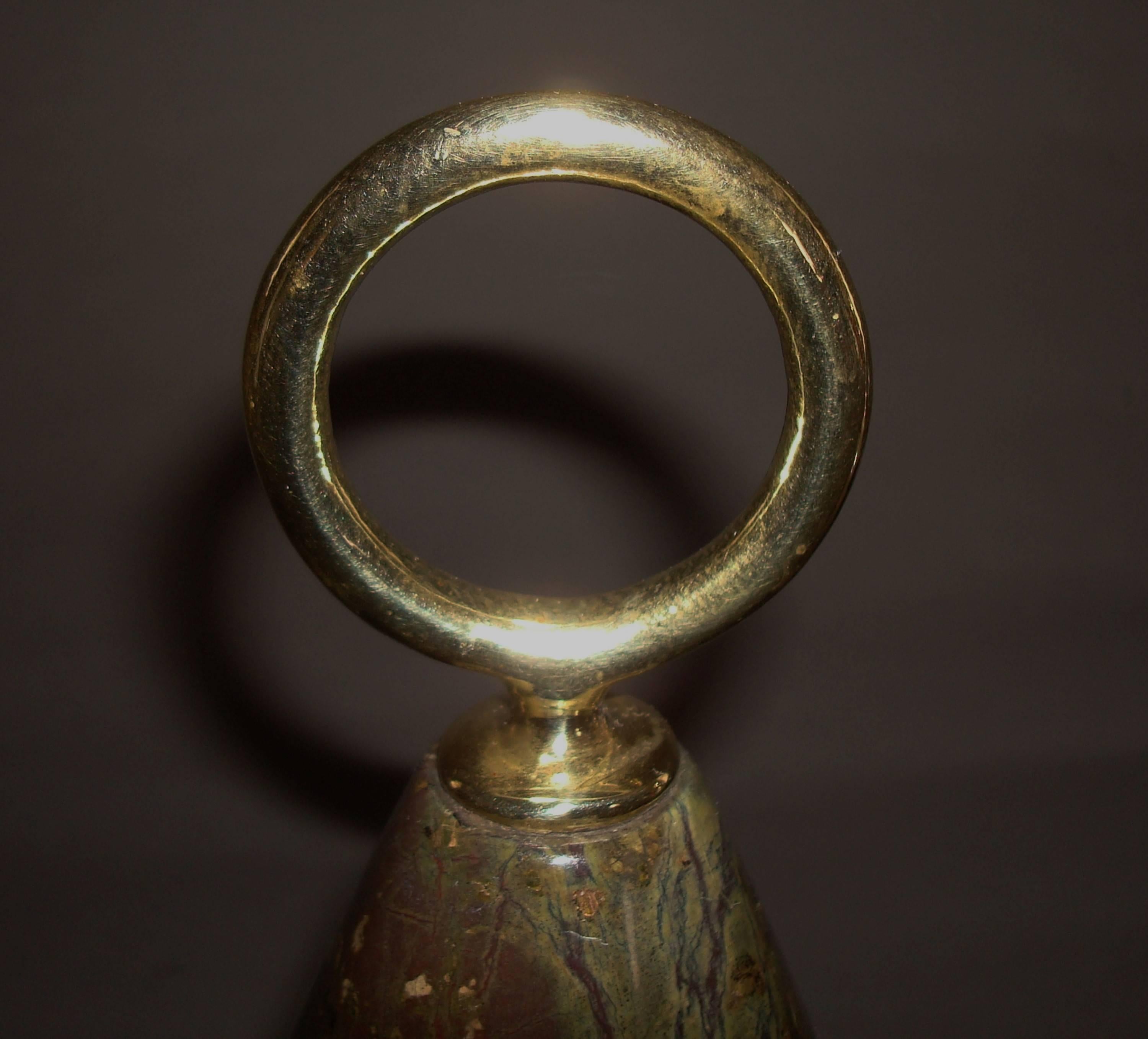 Two 19th Century 'Serpentine' Marble Door Stops / Porters 2