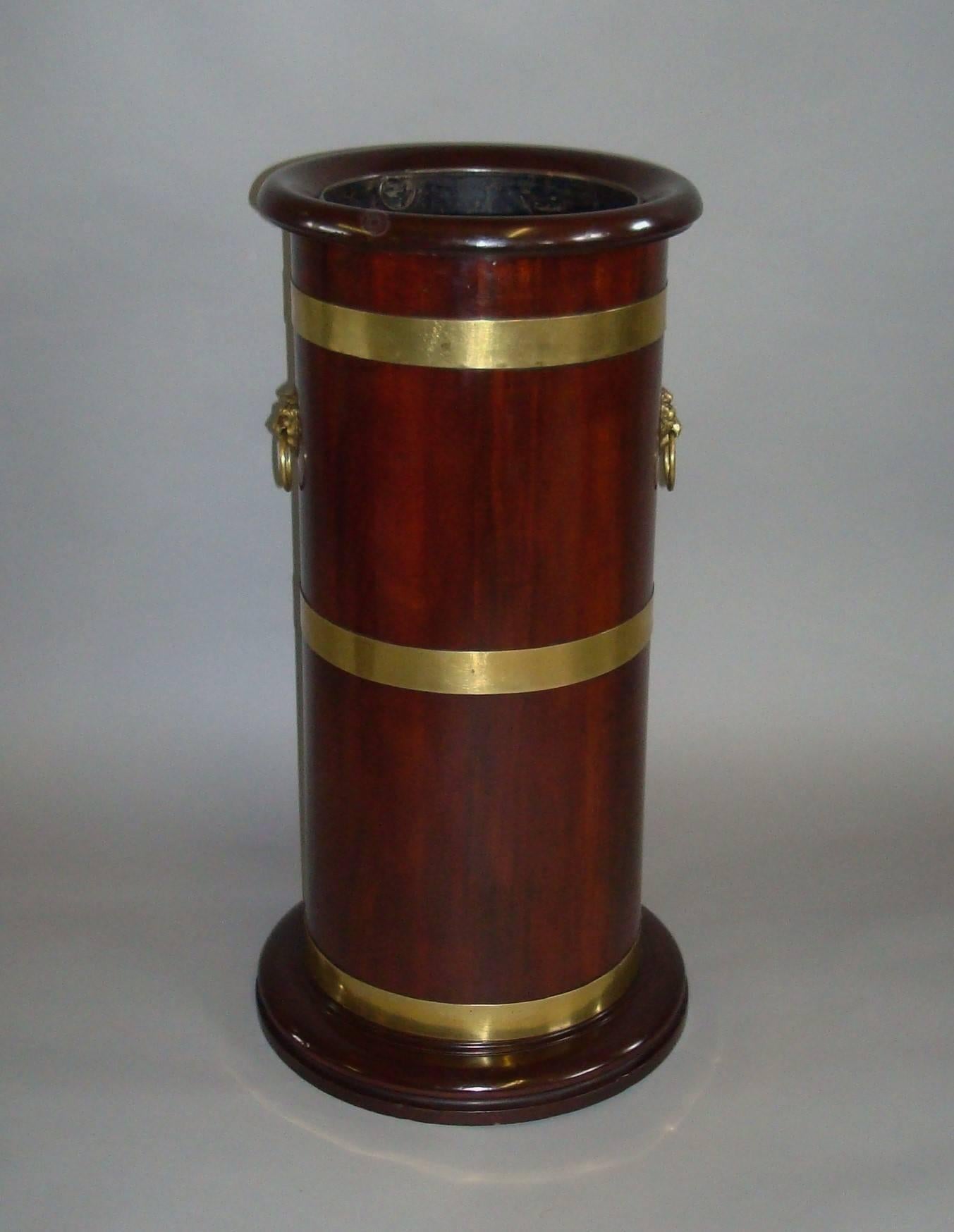 Polished Late 19th Century Pair of Stick or Umbrella Stands