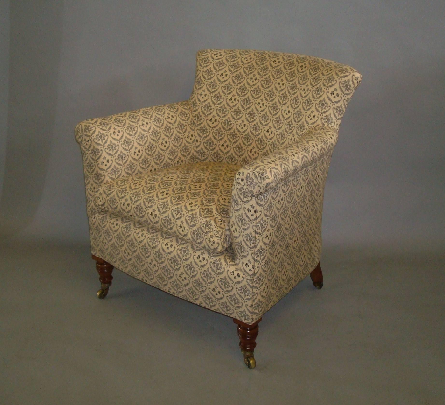 Late 19th Century Pair of Howard & Sons Armchairs 1