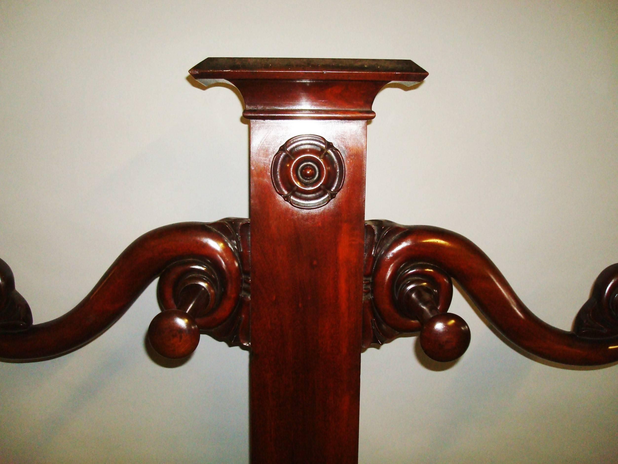 English George IV Mahogany 'Tree' Hall Stand of Large Proportions