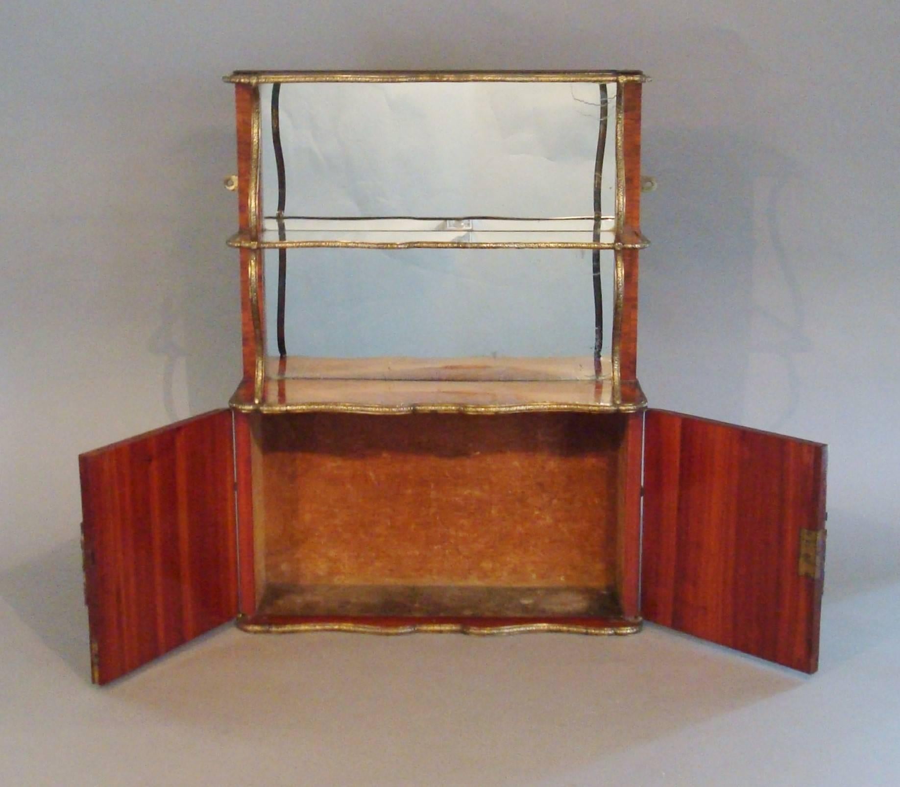 Polished Exceptional 19th Century Pair of English Hanging Wall Cabinets by Town & Emanuel For Sale