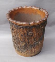 Large 19th Century Pottery Jardinière or Log Bin