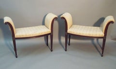 George III Pair of Mahogany Window Seats