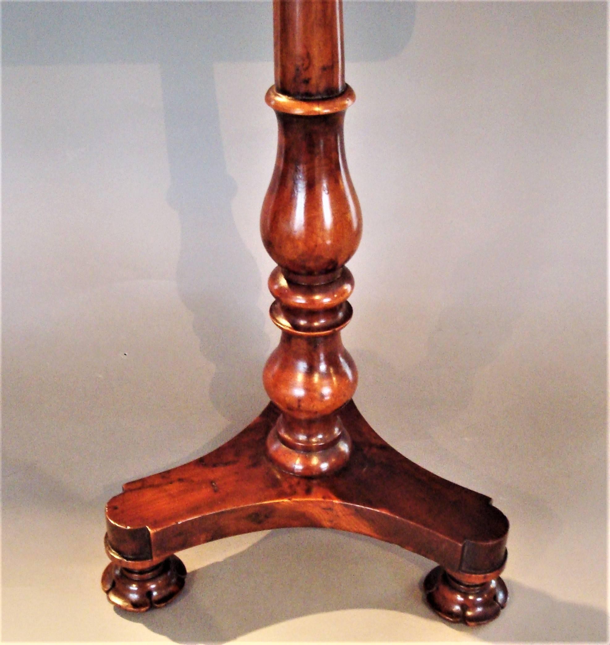 Regency Yew Wood Wine Occasional Table For Sale 4
