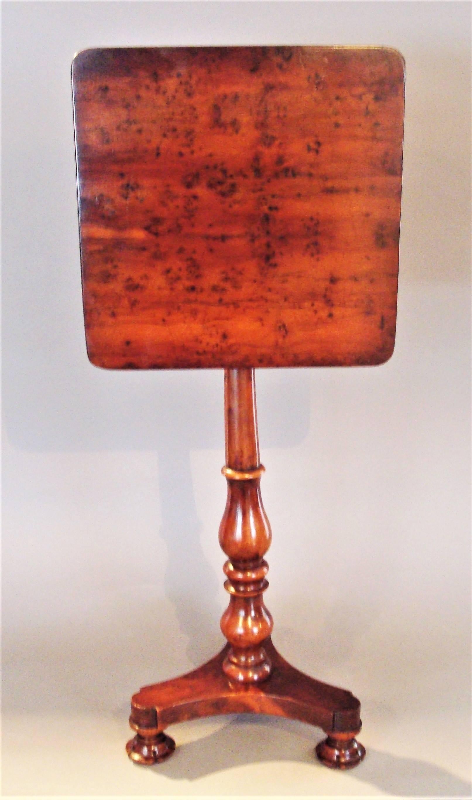 Regency Yew Wood Wine Occasional Table For Sale 3