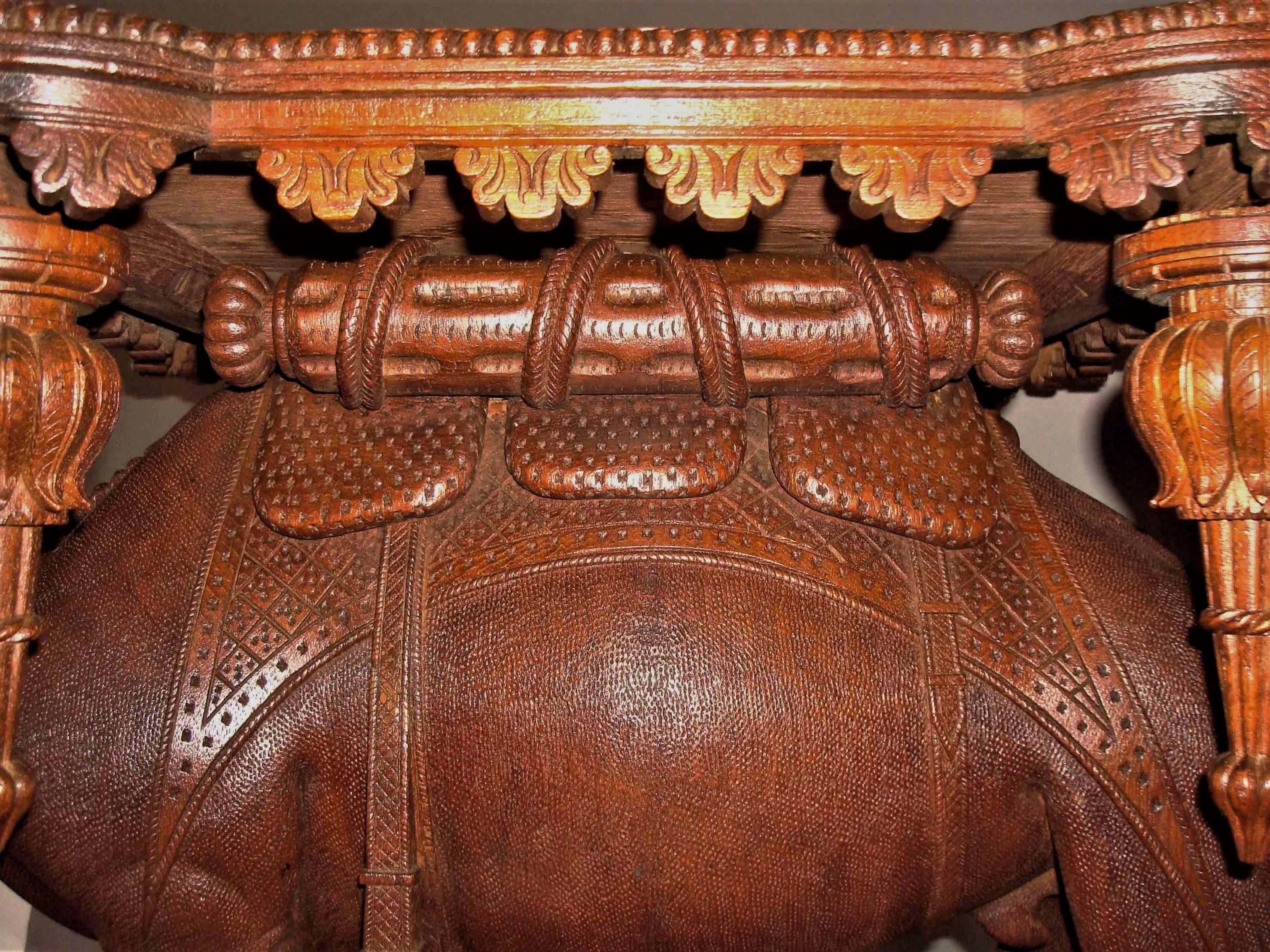19th Century Anglo-Indian Carved Camel Table 3