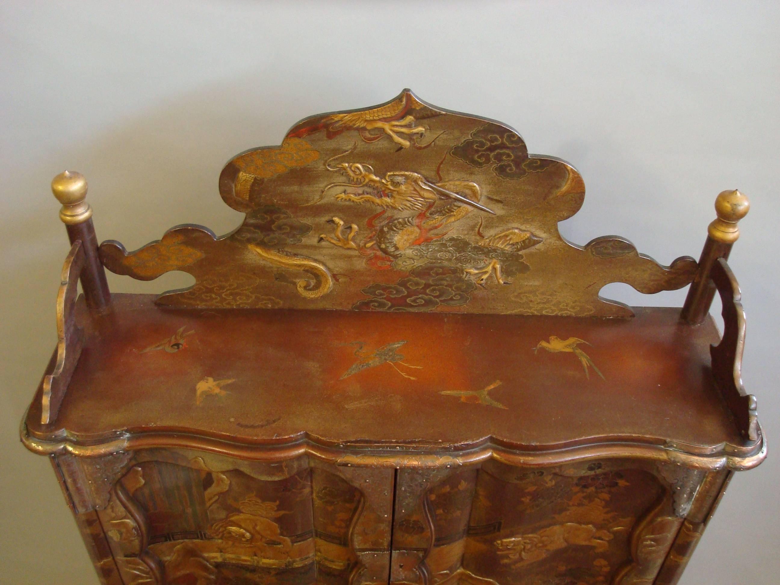 Late 19th Century 19th Century Japanese Writing Cabinet For Sale