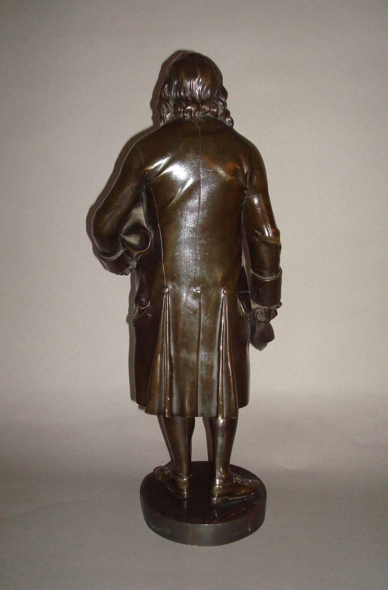 Late 19th Century Rare 19th Century Bronze Statue of Benjamin Franklin