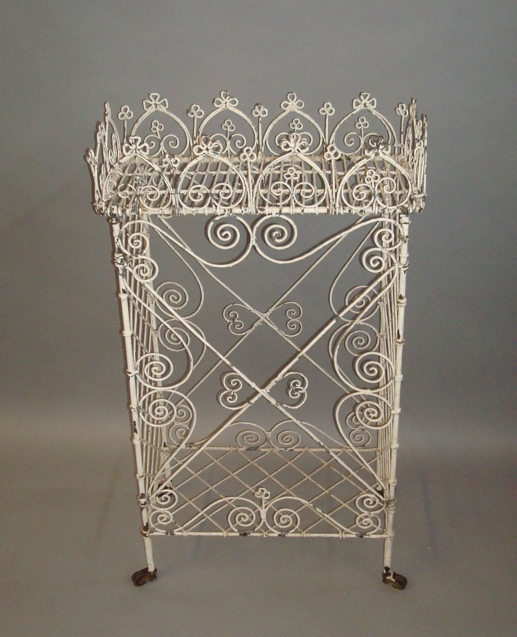 Regency Wire Work Jardinere Stand of Small Proportions 3