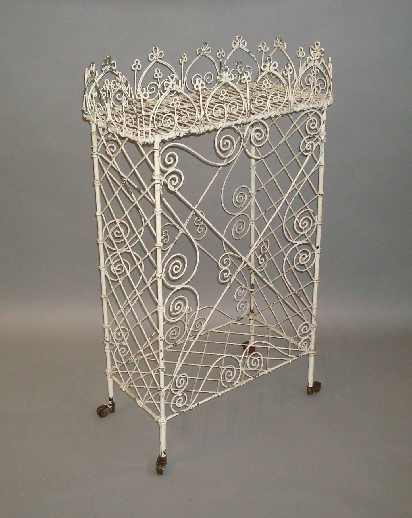 English Regency Wire Work Jardinere Stand of Small Proportions